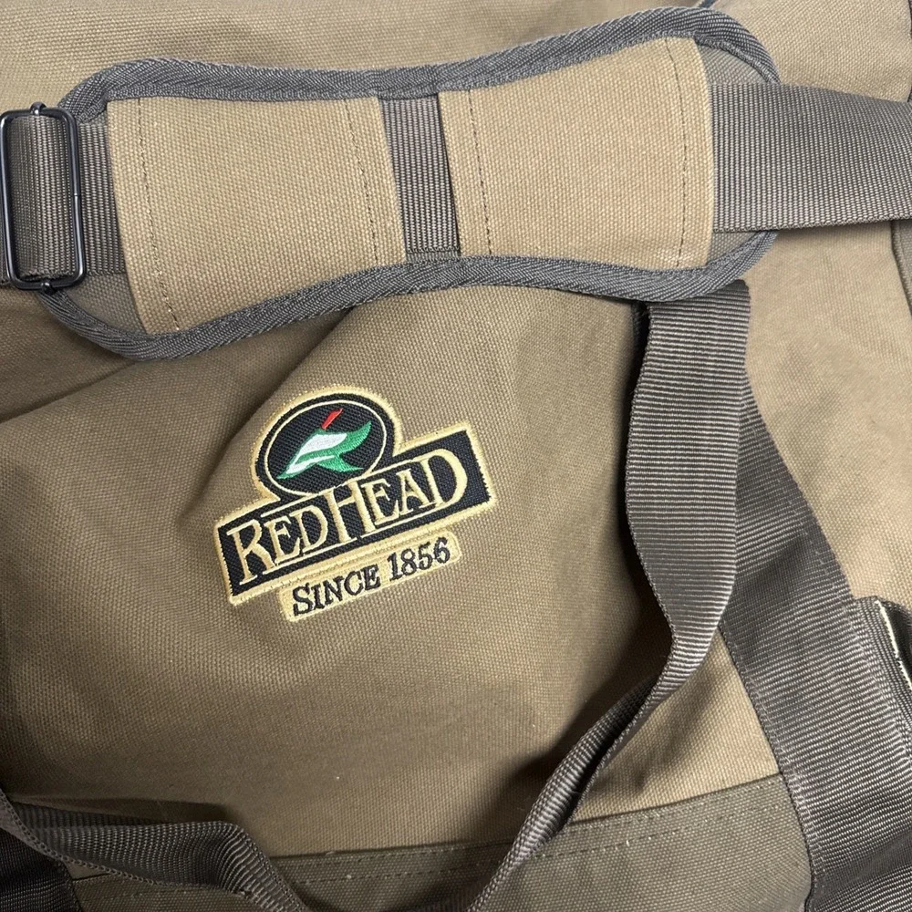 RedHead Canvas Duffle Bag Camping Hunting Heavy Duty Large W Shoulder Strap
